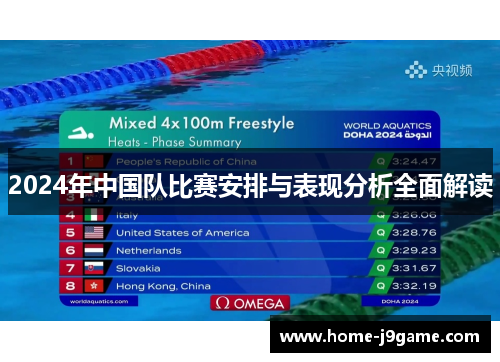 2024年中国队比赛安排与表现分析全面解读